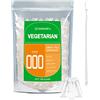 WANANFU Capsule Vuote Vegetali Taglia 000 (100 unità) Bundle con Micro Cucchiaio, Compatibile con opercolatrice taglia 000