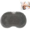 BOBOZHONG Spazzola per piedi grande,Pad Massaggio Doccia Piede in silicone,Doccia Foot Scrubber Mat con ventosa,massaggiatore per schiena,per doccia,allevia i piedi stanchi(grigio)