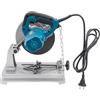 WAPHOERTE Sega da taglio in metallo 1200 W di potenza, 5200 giri/min, troncatrice, angolo di taglio 0-45°, seghetto elettrico per legno, acciaio, alluminio e pareti, blu