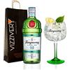 Generico Gin Tanqueray 0.0 Alcohol Free con Bicchiere Coppa da Gin Originale Tanqueray in Omaggio - Gin Analcolico 700 ml