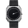 Slow Jo 14 - Orologio da Polso Unisex, Quadrante Argento con Cinturino in Tela, Colore Antracite
