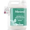 Miniml Detergente per vetri e finestre, ricarica da 5 l, fragranza menta, finitura senza striature, cruelty-free, vegano, naturale e a base vegetale, formula di pulizia atossica, acquisto all'ingrosso