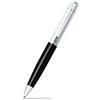 Sheaffer 100 - Penna stilografica con finiture in nichel, pennino medio Penna roller Tappo cromato/nero lucido.