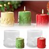 YeahBoom 2 Pezzi Stampi Silicone Barattolo Candela Fai da Te,Stampo in Silicone per Portacandele,Stampi in Resina Siliconica per Vasi di Fiori,Candela Stampo Resina Barattoli Accessorio Natalizio