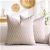Hanrunsi Federa per Cuscino Floreale 40x40 cm Federe per Cuscini per Divano Cuscino Decorativo Moderno Cachi per Camera da Letto Divano per Esterni Set di 2 Federe Decorative