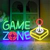UExnkj-Y Game Zone Insegna al Neon Gioco Colorato Luci al Neon Con pulsante e interruttore dimmerabili,adatta per e-sport,sala giochi,lampada da parete con lettere decorative per feste