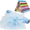 Time to Sparkle 29CM X 26M (Baby Blue) Rotolo Organza Tessuto Runner da Tavolo Elegante Coprisedia Fiocchi Matrimonio Poltrona Fiocchi Bomboniere