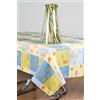 ESSE HOME - Confestyl - Tovaglia Copritavolo PRIMAVERA ESTATE - Rettangolare -Quadrata - Rotonda - Ovale - Puro Cotone 100% - Made in Italy - Prodotto Artigianale - MARTINA (120x140, Giallo)