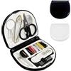4 Pezzi Mini Kit Da Cucito Da Viaggio Kit Da Cucito Portatili Scatola Kit Ago e Filo Tweezers,Scissors,Threaders,Needles,Paper Clips,Buckles,Threads,Per Viaggi All'Aperto Uso In Emergenza