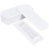 BENECREAT Scatole di Caramelle per Cuscino di Carta Bianca da 30 pz 16x7x2.4 cm, Scatole Regalo con Finestra Visibile in PVC per Forniture di Bomboniere per Feste di Compleanno