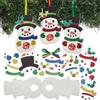 Baker Ross FN612 Decorazioni porta cioccolatini pupazzo di neve - Confezione da 8, kit di artigianato natalizio per bambini, perfetti per regali di Natale e bomboniere