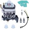 Haishine Carburetor Kit per Decespugliatore Honda GX25 GX35 GX 25 35 HHT35 HHT35S FG110 per Motore Tosaerba Decespugliatore con Filtro Dell'olio+Bolle d'Olio+Tubo Dell'olio+Guarnizione+Candela