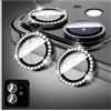 LucBuy Protezione per Fotocamera Compatibile con iPhone 13/iPhone 13 Mini, Copertura per Obiettivo Della Fotocamera in Vetro Temperato Diamond, Anelli Metallici Autoallineanti Individuali