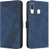 OKZone Cover per Samsung Galaxy A20/A30/M10S, Custodia in Pelle Samsung A20/A30/M10S, Cover a Libro Galaxy A20/A30/M10S Magnetica Portafoglio Folio PU Pelle Flip Caso con Wallet Case Cover (Blu)