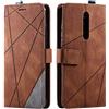 SONWO Cover per Xiaomi Mi 9T, Flip Caso in PU Pelle Case Cover Portafoglio Custodia per Xiaomi Mi 9T, [Kickstand] [Slot per Schede], Marrone