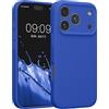 kwmobile Custodia Compatibile con Apple iPhone 17 Pro Cover - Back Case per Smartphone in Silicone TPU - Protezione Gommata - blu baltico