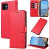 KKEIKO Cover per iPhone 12 Mini, Antiurto Custodia in PU Pelle con Slot per Porta Carte, Magnetico Protettiva Cover per iPhone 12 Mini, Rosso