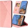 SRISHP Cover per Galaxy J3 2016, Flip Custodia Portafoglio Caso Libro Pelle PU e TPU Silicone Antiurto Cover per Galaxy J3 2016, Oro Rosa