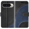 BoxTii Cover per Google Pixel 9 PRO/Google Pixel 9, Custodia in PU Pelle Portafoglio, Magnetica Flip Cover a Libro con Slot per Schede per Google Pixel 9 / Pixel 9 PRO, Nero