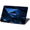 Finest Folia Pellicola protettiva autoadesiva per computer portatile laptop cover in vinile adesivo universal design astratto skin sticker (15″, LP53 Poligono blu)