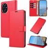 KKEIKO Cover per Honor 200 Pro 5G, Antiurto Custodia in PU Pelle con Blocco RFID, Magnetico Protettiva Cover per Honor 200 Pro 5G, Rosso
