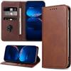 DENDICO Cover per Redmi Note 10 5G / Xiaomi Poco M3 PRO 5G, Antiurto Custodia a Libro in PU Pelle, Protettiva Portafoglio Cover per Redmi Note 10 5G / Xiaomi Poco M3 PRO 5G, Marrone