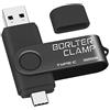 BORLTER CLAMP 32GB Chiavetta USB 3.0 Type-C, BorlterClamp 2 in 1 Pendrive (USB C e USB-A 3.0) Memoria Flash OTG USB Flash Drive Girevole per Android Smartphone Samsung S10 S8, Huawei honor, Laptop, PC (Nero)