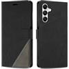 SONWO Cover per Samsung Galaxy A55 5G, Flip Caso in PU Pelle Case Cover Custodia con Slot per Schede e Supporto Stand per Galaxy A55 5G, Nero