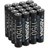 ABSINA Batterie AAA ricaricabili 1150 min. 1050 mAh NiMH 1,2V