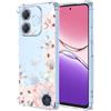 SEAHAI Cover per OPPO A5 Pro 5G/4G, Custodia Protettiva Ultra Sottile ed Elegante in Silicone TPU Trasparente, Bello Fiori Colorful Cover Antiurto Case - Camelia