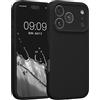 kwmobile Custodia Compatibile con Apple iPhone 17 Pro Cover - Back Case per Smartphone in Silicone TPU - Protezione Gommata - nero