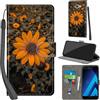 PHINIENLAND Cover per Samsung Galaxy A5 2017 PU Pelle Custodia Flip Crisantemo