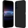RankOne Custodia per OPPO Reno4 Pro 5G (6.55 Inches) Cover Morbida in Silicone TPU - Nero