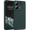kwmobile Custodia Compatibile con Xiaomi Redmi Note 13 4G Cover - Protezione Back Case Morbida - Silicone TPU Effetto Metallizzato Petrolio Metallizzato