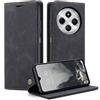 Cracedily Cover per Xiaomi Redmi 14C Case, Custodia Cover Pelle Premium Portafoglio con Porta Carte Magnetica Supporto Protezione Flip Case Custodia per Redmi 14C, Nero