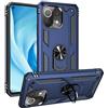 Max Power Digital MPD Cover per Xiaomi Mi 11 Lite 4G/5G/5G NE con Girevole Anello 360 Gradi Custodia Magnetica Antiurto Rigida Resistente Protettiva Case Bumper Ring (Xiaomi Mi 11 Lite, Blu)