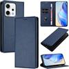 XINYEXIN Cover per Oppo Reno 14 5G, Custodia Portafoglio in Pelle Cover Folio a Libro con Slot per Porta Carte Supporto Magnetica Flip Case - Blu scuro
