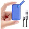ORICO SSD Esterno 1TB, Hard Disk Esterno SSD fino a 2000 MB/s, USB 3.2 Gen 2x2 SSD Portatile con Cavo USB C 2 in 1, Compatibilità con Smartphone, PS5, Xbox, Laptop, MacBook/Pro/Air - B20(Blu)