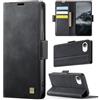 Teeirllim Custodia per iPhone 16e, Blocco RFID PU Pelle Portafoglio Flip Case, Carta Fessura, Funzione Supporto, Antiurto Case Cover per iPhone 16e - Nero