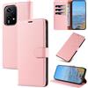 KKEIKO Cover per Honor 200 Lite 5G, Antiurto Custodia in PU Pelle con Blocco RFID, Magnetico Protettiva Cover per Honor 200 Lite 5G, Rosa