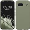 kwmobile Custodia Compatibile con Google Pixel 8a Cover - Back Case per Smartphone in Silicone TPU - Protezione Gommata - verde grigio