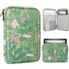 TiMOVO 8-9 Pollici Custodia per Tablet per Nuovo iPad Mini 7 (A17 PRO, 2024), iPad Mini 6 (8.3-inch, 2021), iPad Mini 5/4/3/2/1, Borsa Protettiva Portatile per iPad Mini, Fiore Verde