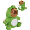 OLAOLA Peluche Capibara in Costume da Dinosauro, Animale di Peluche Morbido 32 cm, Giocattolo Capibara Regalo per Bambini e Adulti
