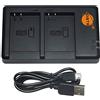 DSTE MH-67P Batteria USB Dual Quick Charger compatibile per Nikon EN-EL23 EN EL23, Coolpix P600, P610, P610s, S810c, P900, P900S