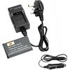 DSTE NP-BX1 ricaricabile batteria Li-ion + DC134U viaggio e Adattatore caricabatterie da auto per Sony Cyber-shot HDR-CX240 HDR-CX240E DSC-RX1 DSC-RX10 II DSC-RX1B DSC-RX1R/B DSC-RX100 III DSC-RX100 IV DSC-RX100/B DSC-RX100M2/B DSC-RX100M3 DSC-HX300 …