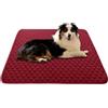 ping bu Tappetino per cani grande, lavabile, impermeabile, letto per animali domestici, lussuoso e accogliente, per cani di taglia piccola, media e grande (rosso, 50 x 62 cm)
