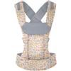 Beco Gemini Marsupio Neonato Ergonomico da 3,2 a 15,8 kg (7-35 lbs) - Posizione a M, Seduta Regolabile - Marsupio da Neonato a Bambino - 100% Cotone (Floreale Geo)