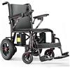 Homyking carrozzina per disabili, sedia a rotelle pieghevole leggera, sedia a rotelle elettrica, monopattini elettrici, scooter elettrico adulti senza patente, Durata di 25 km electric scooter