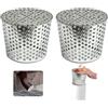 RIRIDAMAI 2 Pezzi Filtro Per Pluviale In Acciaio Inox, Protezione Downsport per Grondaie 90-110mm, Filtro per Grondaia Acqua Piovana, Protezioni per Grondaie per Prevenire l'ostruzione delle foglie