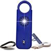 VOLTEK kit fischietto e Allarme personale (Blu) Difesa Donna + rilevatore Porta e finestra autodifesa Auto Allarme Mini Autonomo + fischietto Emergenza personale Lampada potente 135 DB, USB-C, Guida